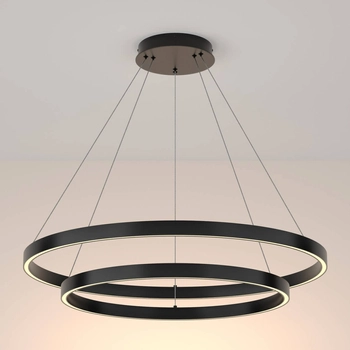 Lampa metalowa wisząca Rim MOD058PL-L74B3K LED 88W obręcze czarne