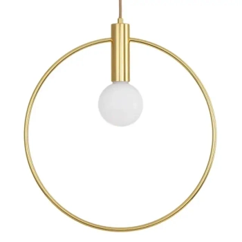 Wisząca lampa ring BELLA DP0001A-250R nad stół do jadalni złota