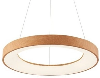Lampa wisząca ledowa Santana AZ5006 30W 3000K pierścień drewniany