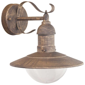 Ogrodowa LAMPA elewacyjna OSLO 8271 Rabalux zewnętrzna OPRAWA rustykalna IP44 kinkiet złoto antyczne przezroczysty