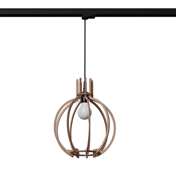 Drewniana lampa wisząca 3-fazowa ARANCIA MYL.00468 z żarówką brązowy