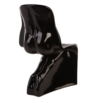 Designerski fotel Him JH-072-2-HIM.CZARNY krzesło do sypialni 