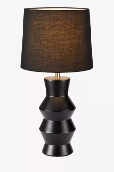 Nowoczesna lampa stojąca Shape ceramiczna czarna na komodę