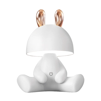 Lampka z włącznikiem stolikowa Bunny KDR-6301-WH LED 3W 4000K biała