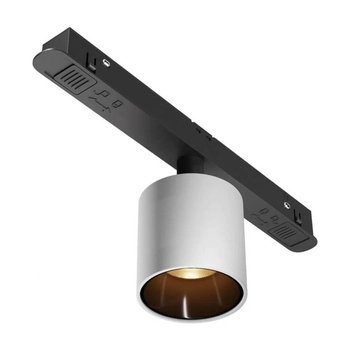 Sufitowa lampa tuba Alfa TR132-2-7W3K-W LED 7W 3000K do szyny biały czarny