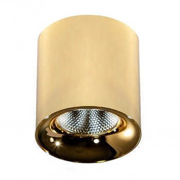 Sufitowa lampa natynkowa Mane LED 10W okrągła złota