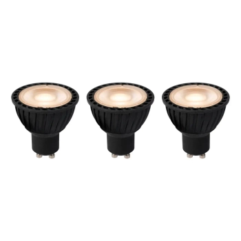 Zestaw 3 szt. żarówki 49010/15/30 GU10 LED 5W 2200-2700K 350LM czarne