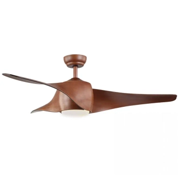 Drewniany wentylator sufitowy 20256 LED 15W 3000-6000K brązowy