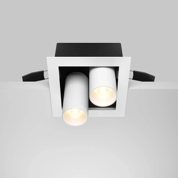 Lampa wpuszczana Magnum DL094-02-7W3K-W Maytoni LED 14W 3000K podwójna biała