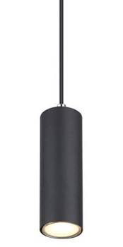 Lampa wisząca Robby 57911HB okrągła do holu czarna chrom