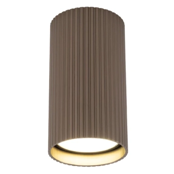 Podsufitowa lampka spot Tune 11027 tubka ryflowana brązowy