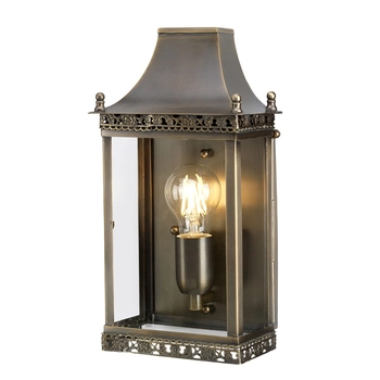 Lampa zewnętrzna REGENTS-PARK-BR Elstead dekoracyjna IP44 mosiądz