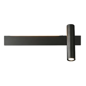 Podłużna lampa naścienna Barra CGBARRA30P LED 6W 3000K tuba czarna