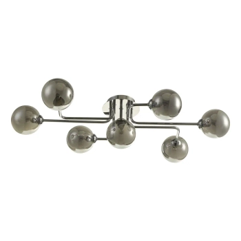 Lampa sufitowa okrągła Reyna REY3450-01 kule chrom przydymione
