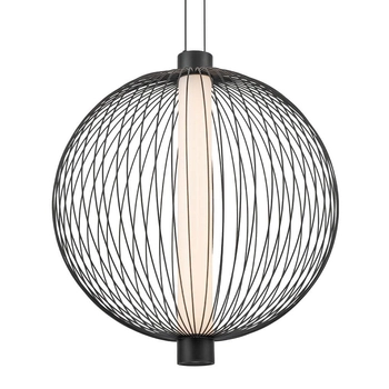 Lampa zawieszana Kyoto ML0527 Milagro LED 39W 3000K kula czarny