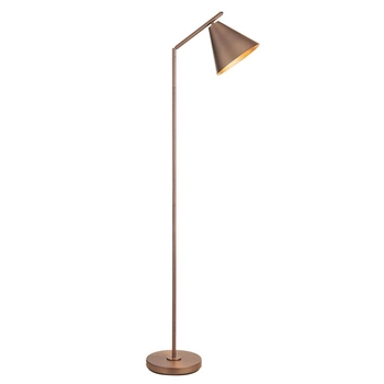Podłogowa lampa z regulacją 102895 Endon stożek do salonu brąz antyczny