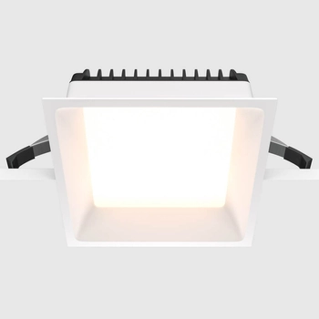 Lampa wpustowa Okno DL056-18W3K-W LED 18W 3000K IP44 do łazienki biała