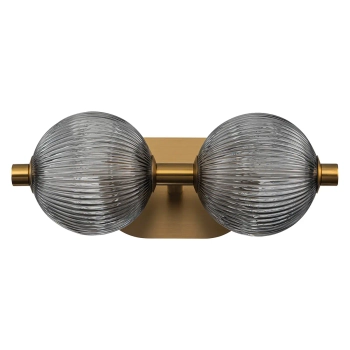 Kinkiet ścienny do salonu Palmas QN-PALMAS-2W-BG LED 18W 3000K IP44 złoty