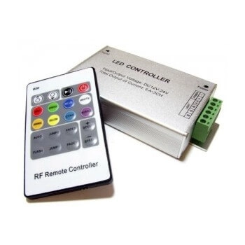 Sterownik RGB z pilotem radiowym EKST1802 Eko-light metalowy srebrny
