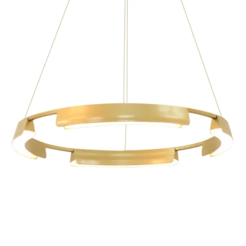 Wisząca lampa ring Tura LP-9786/1P 60cm GD LED 36W 3000-6000K złoty