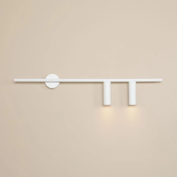 Minimalistyczny kinkiet Trevo 1104D_2 Aldex tuby dwonlight białe