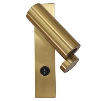 Regulowany kinkiet ledowy Miri LP-1507/1W GD LED 3W 3000K złoty