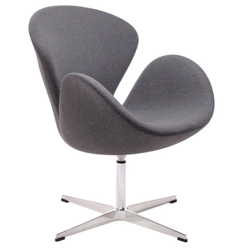Fotel obrotowy Swan Wool Premium JH028.GREY.4 szary 