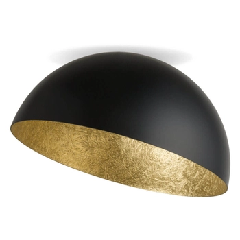 Sufitowa lampa kuchenna Sfera nad stół czarna złota