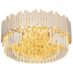 Plafon LAMPA sufitowa TREND C0165 Maxlight szklana OPRAWA okrągła glamour kryształki crystal złote przezroczyste