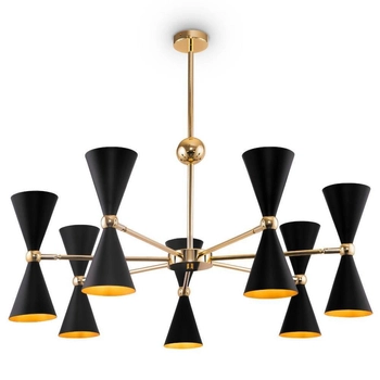 Industrialna LAMPA sufitowa VESPER MOD108PL-14GB Maytoni metalowy plafon do salonu czarny