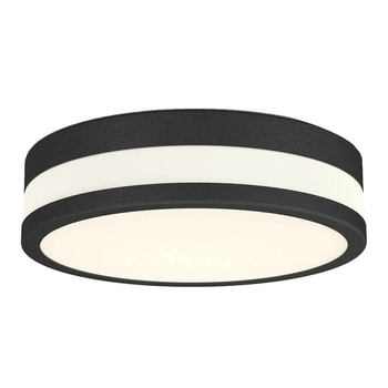 Czarna lampa przysufitowa Kari LED 18W do przedpokoju