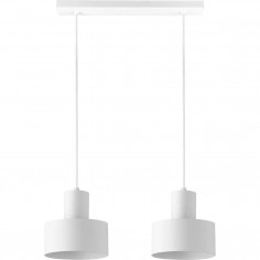 LAMPA wisząca RIF 30904 Sigma metalowa OPRAWA zwis industrialny na listwie biały