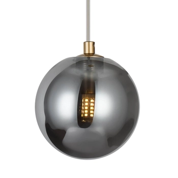 Kulista lampa wisząca BUBBLES AZ5954+AZ5956 Azzardo G9 przydymiony złoty