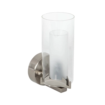Lampa ścienna tuba Conetti SLB0407-1 Italux szklana srebrny