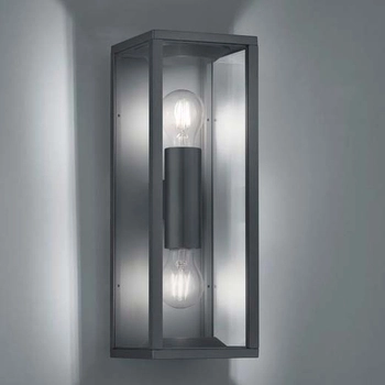 2-kierunkowy kinkiet KORIEL DL242201860 antracytowa klatka outdoor