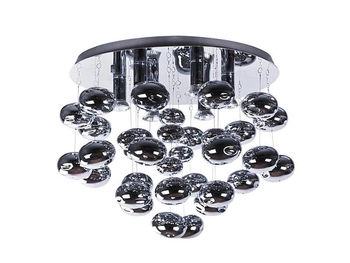 Przysufitowa lampa pokojowa Luvia bańki crystal chrom
