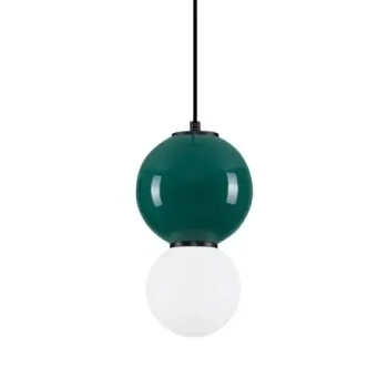 Szklana wisząca lampa nad stół JORELIA LE45257 LED 4W 3000K zielona biała