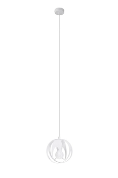 Wisząca lampa kuchenna SL.1083 biała kula nad wyspę