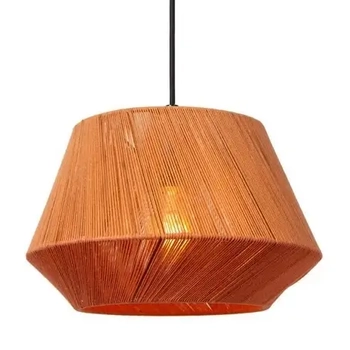 Zwisowa lampa z abażurem Jessica 10421/30/73 Lucide tkaninowa beżowa czarna