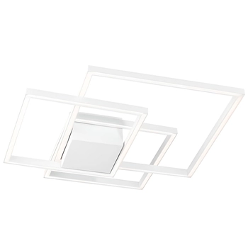 Nowoczesny plafon metalowy Paso LED 25W 3000K do holu biały