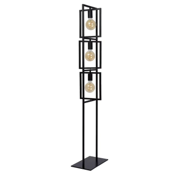 Podłogowa lampa loftowa Luuk 00726/03/30 metalowa z włącznikiem czarna