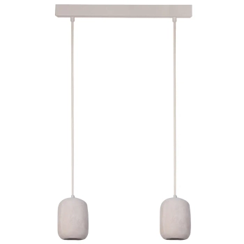 Lampa wisząca nad stół Olo 2 41418 do jadalni ceramiczna beżowa