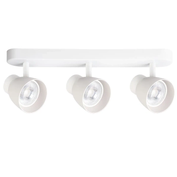 Potrójna natynkowa lampa Dravo LP-9523/3WS WH na belce biały