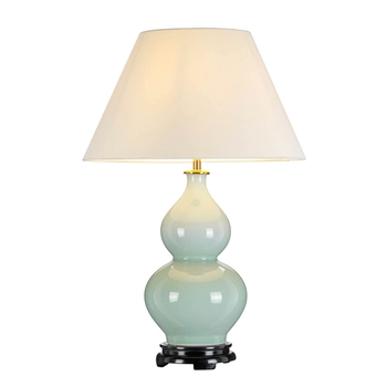 Ceramiczna lampka nocna Harbin DL-HARBIN-TL-CEL Elstead seledynowy biały