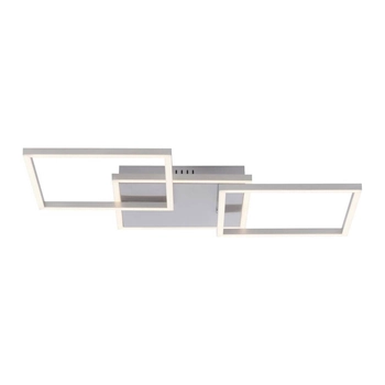 Kwadratowa lampa sufitowa IVEN 14003-55 LED 23W 3000K biały srebrny OUTLET