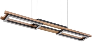 Wisząca lampa Illa 67266H ekologiczna LED 30W 3000K czarna drewno