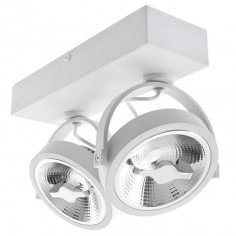 Plafon LAMPA sufitowa LUGAR ML5705 Milagro regulowana OPRAWA okrągłe reflektorki natynkowe metalowe białe