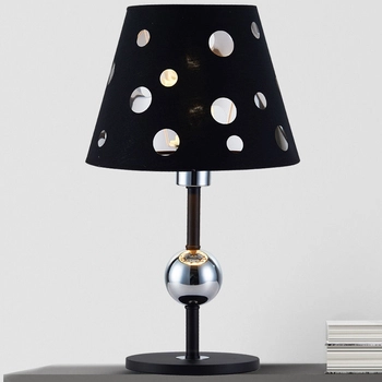 Nocna lampka BATLEY 50501107 stołowa lampa abażurowa czarna