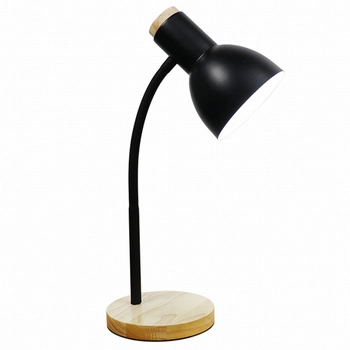 Stojąca lampka na biurko SM-W02-BL metalowa czarny