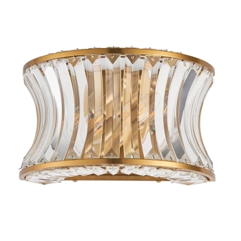 Naścienna lampa do sypialni L&-1106812 szklana mosiądz przezroczysta